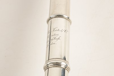 Lot 744 - RUDALL ROSE CARTE & CO CIRCA 1859. A RARE EARLY SILVER FLUTE