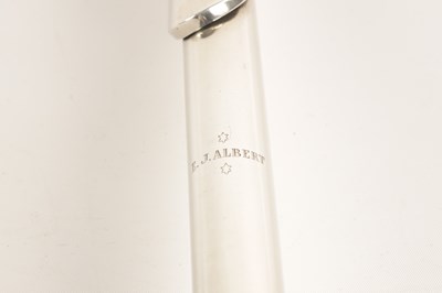 Lot 735 - E J ALBERT NO 87. AN ALL-SILVER FLUTE