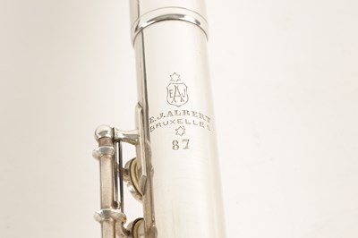 Lot 735 - E J ALBERT NO 87. AN ALL-SILVER FLUTE