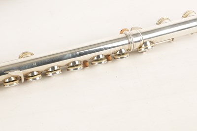 Lot 735 - E J ALBERT NO 87. AN ALL-SILVER FLUTE