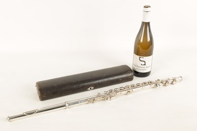 Lot 735 - E J ALBERT NO 87. AN ALL-SILVER FLUTE