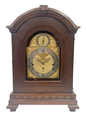 Lot 708b - JOHN TAYLOR, LONDON. A GEORGE III TRIPLE FUSEE VERGE BRACKET CLOCK MOVEMENT IN LATER CASE