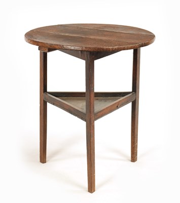 Lot 958 - A GEORGE III OAK CRICKET TABLE