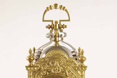Lot 940 - A LATE 19TH CENTURY GILT BRASS AND SILVERED FRENCH INDUSTRIAL STYLE MANTEL CLOCK
