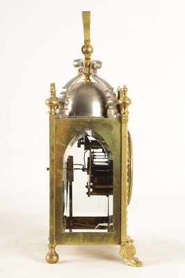 Lot 940 - A LATE 19TH CENTURY GILT BRASS AND SILVERED FRENCH INDUSTRIAL STYLE MANTEL CLOCK