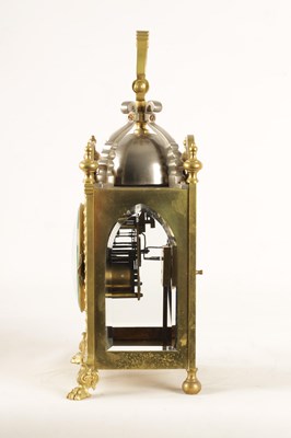 Lot 940 - A LATE 19TH CENTURY GILT BRASS AND SILVERED FRENCH INDUSTRIAL STYLE MANTEL CLOCK