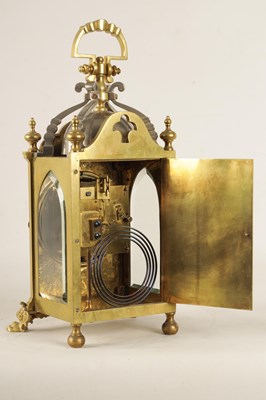 Lot 940 - A LATE 19TH CENTURY GILT BRASS AND SILVERED FRENCH INDUSTRIAL STYLE MANTEL CLOCK