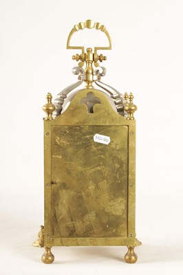 Lot 940 - A LATE 19TH CENTURY GILT BRASS AND SILVERED FRENCH INDUSTRIAL STYLE MANTEL CLOCK