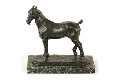 Lot 690 - GASTON D’ILLIERS (1876-1932) A LATE 19TH CENTURY FRENCH PATINATED BRONZE SCULPTURE
