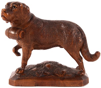 Lot 393 - A 19th Century Black Forrest finely carved...