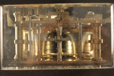 Lot 975 - THWAITES & REED, CLERKENWELL, LONDON. A MID 19TH CENTURY EBONISED  DOUBLE FUSEE  BRACKET CLOCK
