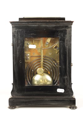 Lot 975 - THWAITES & REED, CLERKENWELL, LONDON. A MID 19TH CENTURY EBONISED  DOUBLE FUSEE  BRACKET CLOCK