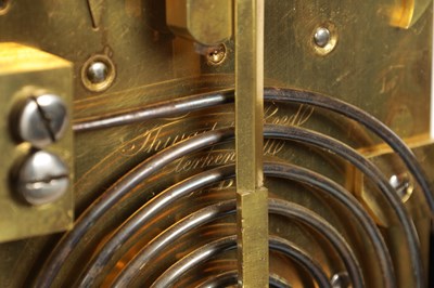 Lot 975 - THWAITES & REED, CLERKENWELL, LONDON. A MID 19TH CENTURY EBONISED  DOUBLE FUSEE  BRACKET CLOCK