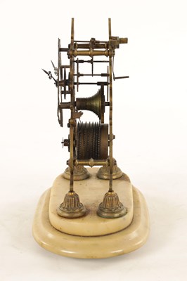 Lot 942 - A 19TH CENTURY ENGLISH FUSEE SKELETON CLOCK