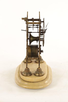 Lot 942 - A 19TH CENTURY ENGLISH FUSEE SKELETON CLOCK