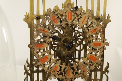 Lot 907 - A MID 19TH CENTURY ENGLISH FUSEE SKELETON CLOCK