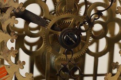 Lot 907 - A MID 19TH CENTURY ENGLISH FUSEE SKELETON CLOCK
