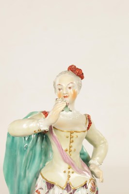 Lot 38 - A PAIR OF 19TH CENTURY DERBY TYPE PORCELAIN CANDLESTICKS
