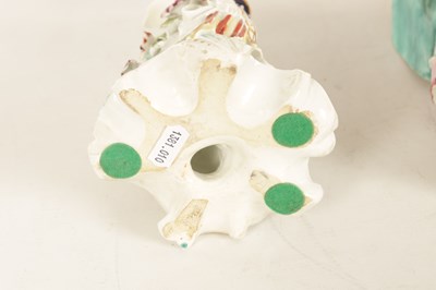 Lot 38 - A PAIR OF 19TH CENTURY DERBY TYPE PORCELAIN CANDLESTICKS