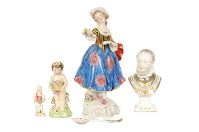 Lot 79 - A LATE 19TH CENTURY CONTINENTAL PORCELAIN FIGURE