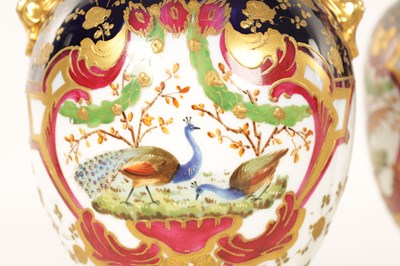 Lot 75 - A PAIR OF EARLY 20TH CENTURY 'H.M & CO' PORCELAIN VASES