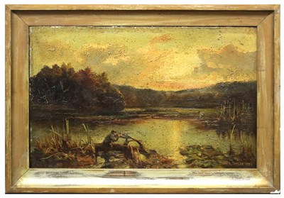 Lot 809 - TURNER TAYLOR (LATE 19TH CENTURY) AN OIL ON BOARD