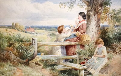 Lot 768 - MYLES BIRKET FOSTER (1825-1899) A 19TH CENTURY WATERCOLOUR