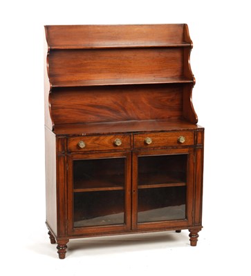 Lot 1197 - A REGENCY MAHOGANY SIDE CABINET