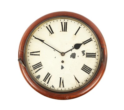 Lot 1033 - E. DENT, & CO. 61 STRAND, LONDON. NO. 2058. AN EARLY 20TH CENTURY MAHOGANY FUSEE WALL CLOCK