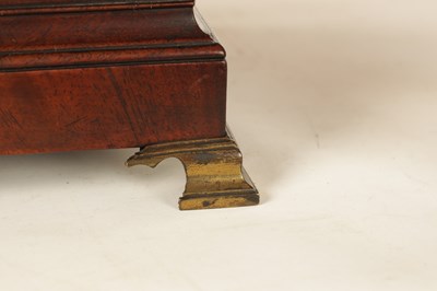 Lot 909 - CHARLES BROOMHALL, LONDON. A LATE 18TH CENTURY FIGURED MAHOGANY VERGE BRACKET CLOCK