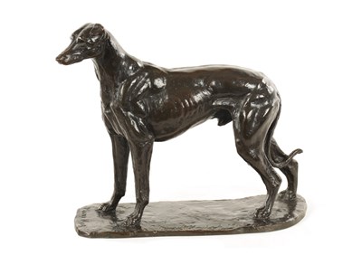 Lot 717 - A 20TH CENTURY ENGLISH SCHOOL PATINATED BRONZE SCULPTURE