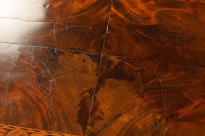 Lot 1271 - A PAIR OF 19TH CENTURY MARQUETRY INLAID WALNUT CARD TABLES