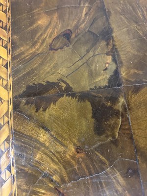 Lot 1271 - A PAIR OF 19TH CENTURY MARQUETRY INLAID WALNUT CARD TABLES