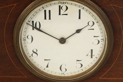 Lot 969 - A COLLECTION OF FOUR EDWARDIAN INLAID MANTEL CLOCKS