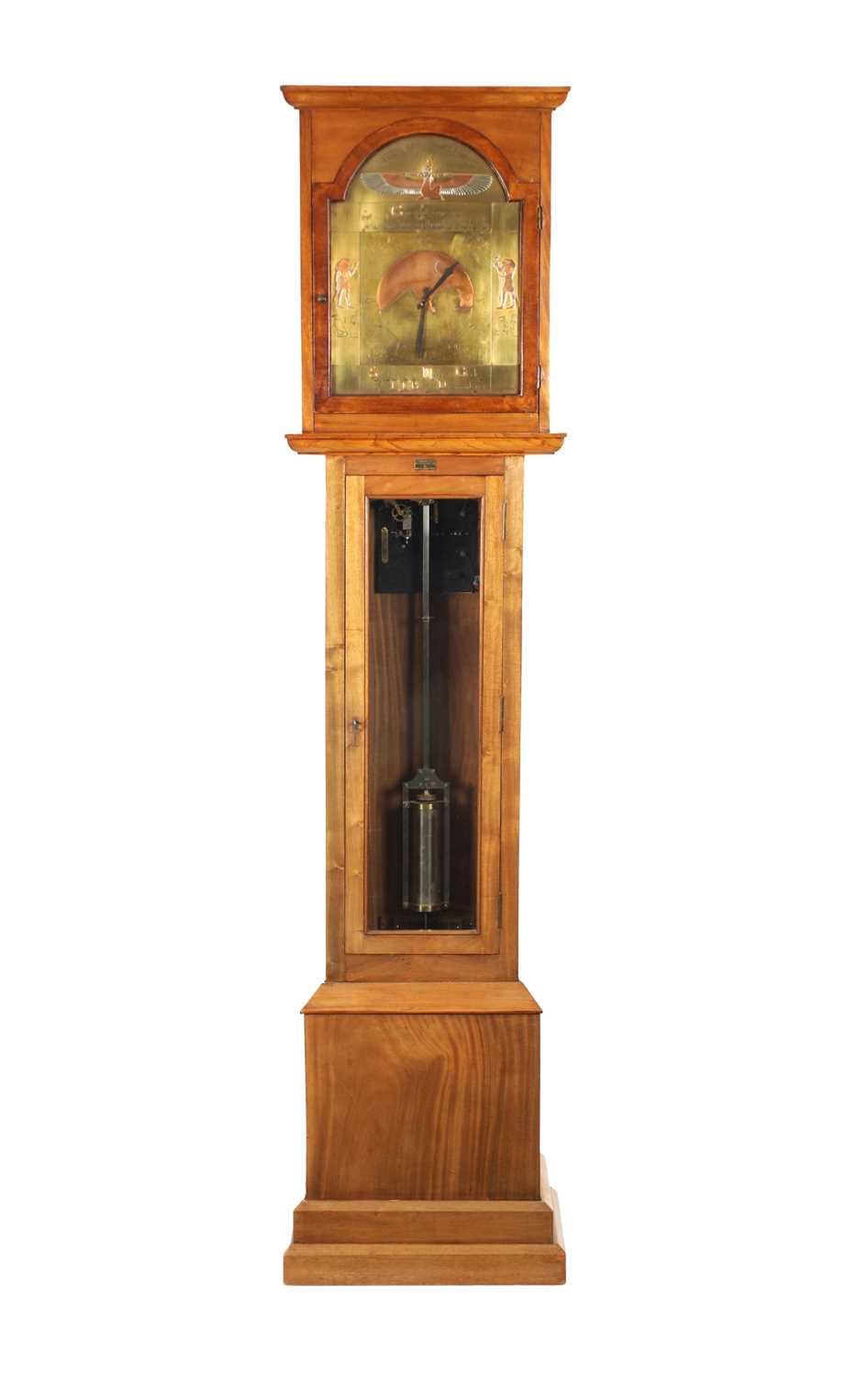 Lot 962 - AN UNUSUAL ELECTRIC SYNCHRONOME LONGCASE CLOCK