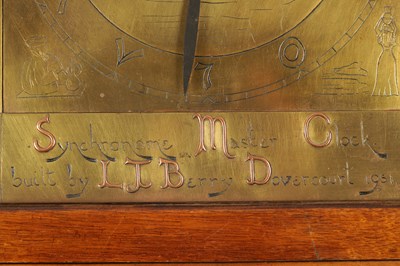 Lot 962 - AN UNUSUAL ELECTRIC SYNCHRONOME LONGCASE CLOCK