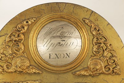 Lot 926 - WILLIAM UPJOHN, EXON. A MID 18TH CENTURY LONGCASE CLOCK MOVEMENT