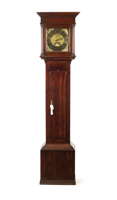 Lot 906 - JOHN TAYLOR KIRKBY STEPHEN AN 18TH CENTURY OAK BRASS DIAL 30 HOUR LONGCASE CLOCK
