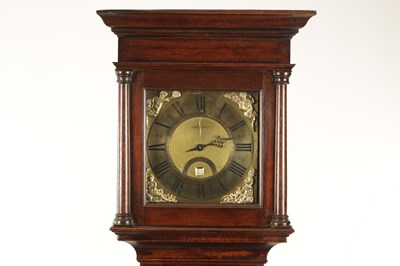 Lot 906 - JOHN TAYLOR KIRKBY STEPHEN AN 18TH CENTURY OAK BRASS DIAL 30 HOUR LONGCASE CLOCK