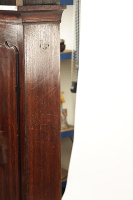 Lot 906 - JOHN TAYLOR KIRKBY STEPHEN AN 18TH CENTURY OAK BRASS DIAL 30 HOUR LONGCASE CLOCK