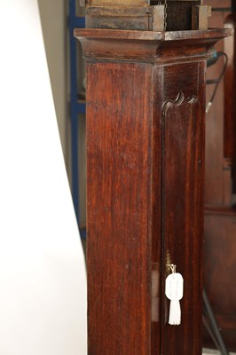Lot 906 - JOHN TAYLOR KIRKBY STEPHEN AN 18TH CENTURY OAK BRASS DIAL 30 HOUR LONGCASE CLOCK