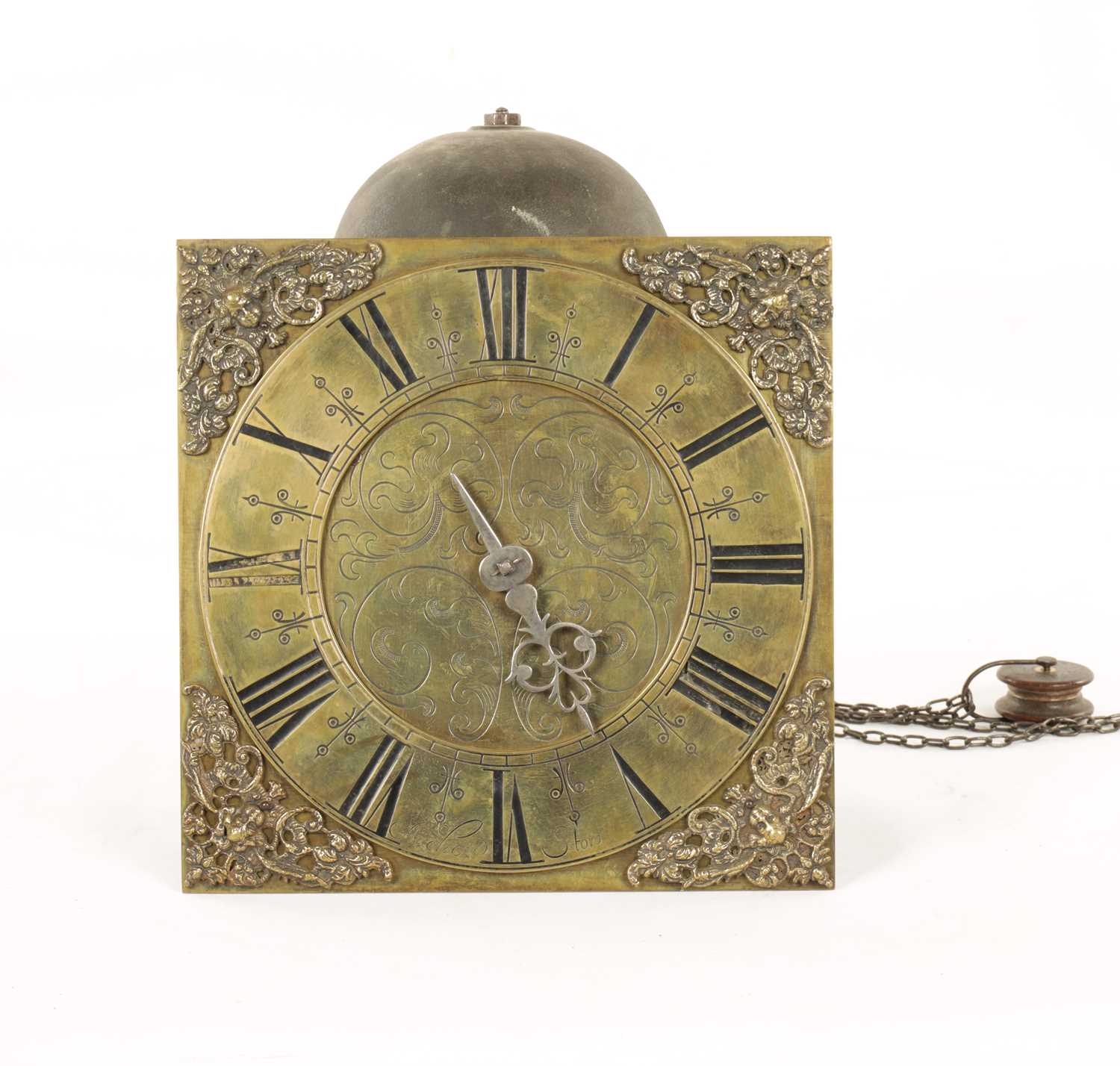 Lot 980 - ARCHER, STOW.  AN EARLY 18TH CENTURY 30HR HOOK AND SPIKE WALL CLOCK