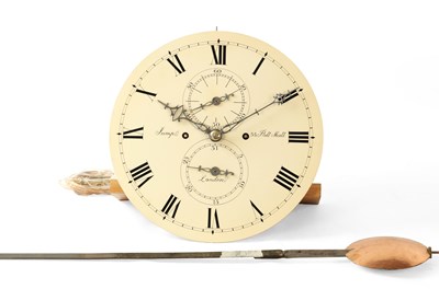 Lot 958 - JUMP, 55. PALL MALL, LONDON. A REGENCY DOMESTIC REGULATOR LONGCASE CLOCK MOVEMENT