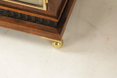 Lot 990 - A SMALL LATE 19TH CENTURY GERMAN QUARTER CHIMING MANTEL CLOCK