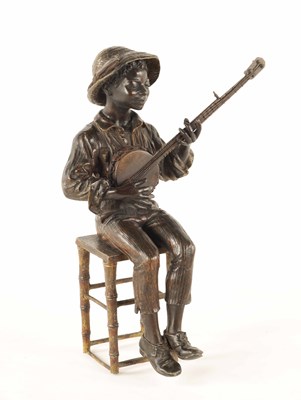 Lot 727 - A LATE 19TH CENTURY COLD PAINTED METAL FIGURE