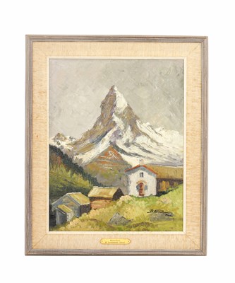 Lot 775 - B. LANDBERG (SWISS) OIL ON CANVAS