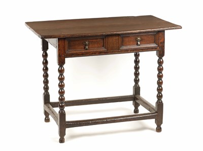 Lot 1208 - A LATE 17TH CENTURY OAK SIDE TABLE