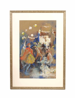 Lot 769 - HELEN MORRIS WATERCOLOUR OF 'THE CARNIVAL', 1910