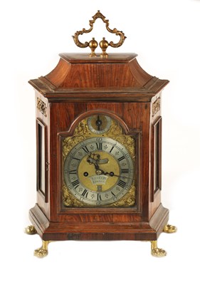 Lot 1034 - ASSELIN, LONDON. AN EARLY 18TH CENTURY MINIATURE VERGE BRACKET CLOCK
