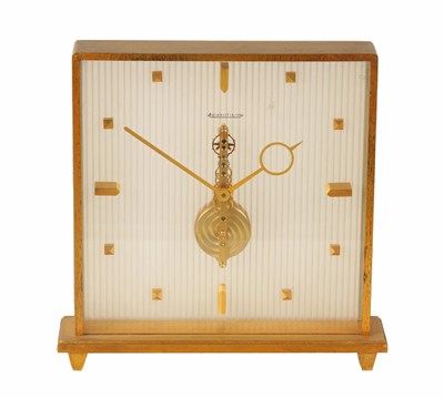 Lot 935 - A MID 20TH CENTURY JAEGER-LECOULTRE MANTEL CLOCK